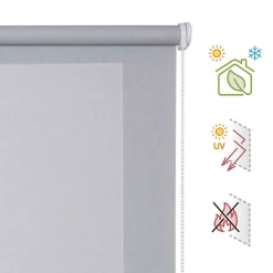 Clearance Storesdeco Store Enrouleur Screen Tamisant et Isolant Thermique Gris 105 x 250 cm