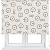 Viewtex Store Enrouleur Tamisant Jazz Blanc et Marron 150 X 250cm,