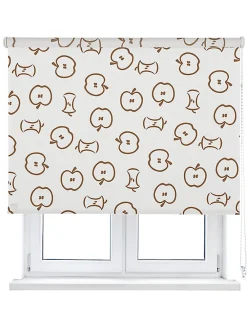 Viewtex Store Enrouleur Tamisant Jazz Blanc et Marron 150 X 250cm,