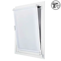 Clearance Storesdeco Store Enrouleur Tamisant sans perçage EasyFix Blanc 45 x 180 cm