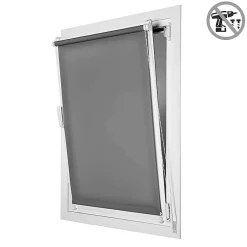 Clearance Storesdeco Store Enrouleur Tamisant sans perçage EasyFix Gris 90 x 180 cm
