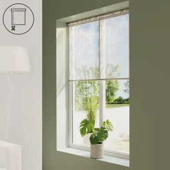 Best GoodHome Store enrouleur voile sans perçage Flasor blanc cassé l.120 x H.180cm