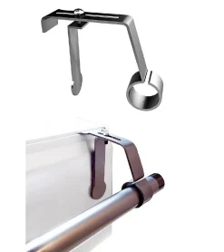 Best Secodir Support Barre à Rideaux Sans Perçage - Coffre Volet Roulant - Tringle diamètre 25-28 mm