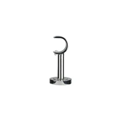 Best GoodHome Support court pour barre à rideau 28 mm Olympe gris