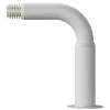 Clearance GoodHome Support extensible coudé tringle à rideau Anafi métal blanc Ø28mm