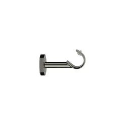 Discount GoodHome Support fermé plafond pour barre à rideau 28 mm Kimlos noir