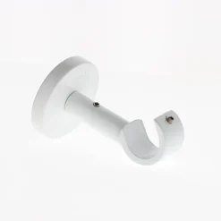 Boulet Support Mural et Plafond de 6cm pour tringles à rideaux de Diam.20mm en Blanc Mat -