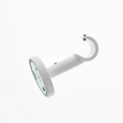 Boulet Support Mural et Plafond de 6cm pour tringles à rideaux de Diam.20mm en Blanc Mat -