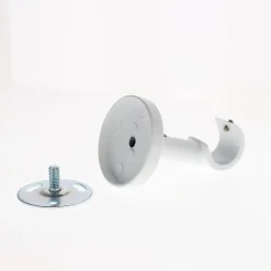 Boulet Support Mural et Plafond de 6cm pour tringles à rideaux de Diam.20mm en Blanc Mat -