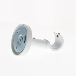 Boulet Support Mural et Plafond de 6cm pour tringles à rideaux de Diam.20mm en Blanc Mat -