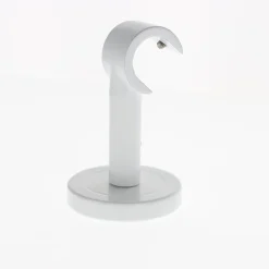 Boulet Support Mural et Plafond de 6cm pour tringles à rideaux de Diam.20mm en Blanc Mat -