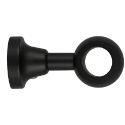 Sale GoodHome Support oeil tringle à rideau fixation plafond Lamia bois de hêtre noir Ø28mm