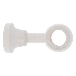 Clearance GoodHome Support oeil tringle à rideau fixation plafond Chalki bois de frêne blanc Ø28mm