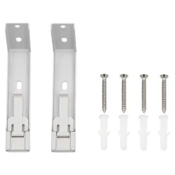 Outlet GoodHome Support pour rail double Thira blanc