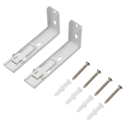 Outlet GoodHome Support pour rail double Thira blanc