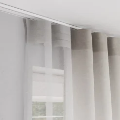 Outlet GoodHome Support pour rail double Thira blanc
