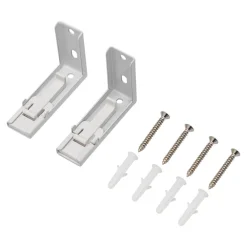 Discount GoodHome Support pour rail simple Thira blanc