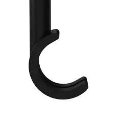 Clearance GoodHome Support tringle à rideau à percer Araxos métal noir Ø19/28mm