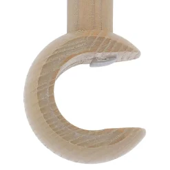 Discount GoodHome Support tringle à rideau court à percer Chalki bois de frêne beige Ø28mm