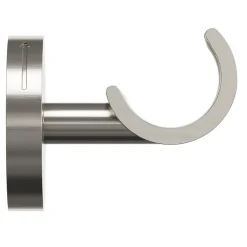 Discount GoodHome Support tringle à rideau extra court à percer Athens métal gris chromé Ø19mm