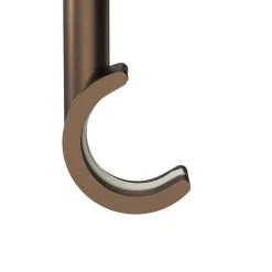 Discount GoodHome Support tringle à rideau long à percer Kozani métal marron Ø19mm