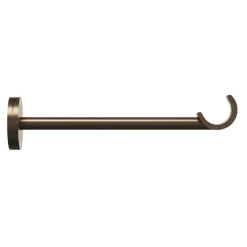 Discount GoodHome Support tringle à rideau long à percer Kozani métal marron Ø19mm