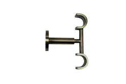 Sale GoodHome Support universel double plafond pour barre à rideau Antiki doré
