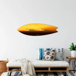 Hot Déclina Surfboard Déco murale Desert Classic, Surfboard imprimé, planche de surf déco, déco murale, planche déco, 100x30 cm