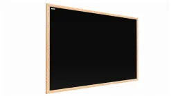 ALLboards Tableau à Craie Noir Magnétique avec Cadre en Bois 80x50cm
