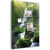 Wallfluent Tableau Aimanté Tulup 60x90 cm Cascade avec rochers En Verre Pour Cuisine