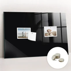 New Wallfluent Tableau Aimanté Tulup 60x40 cm Couleur noire D'organisation Mural