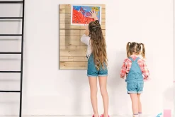 Wallfluent Tableau Aimanté 70x100 cm Tableaux lumineux Marqueur noir En Verre Pour Cuisine* Pêle-Mêle Et Pense Bête