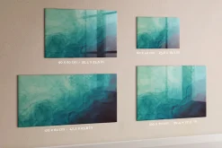 Wallfluent Tableau Aimanté 90x60 cm Profondeur d'abstraction Marqueur blanc D'organisation Mural* Pêle-Mêle Et Pense Bête