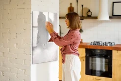 Wallfluent Tableau Aimanté 70x100 cm Mandalas Marqueur noir En Verre Pour Cuisine* Pêle-Mêle Et Pense Bête