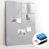 Wallfluent Tableau Aimanté 70x100 cm Couleur gris clair Marqueur noir D'organisation Mural* Pêle-Mêle Et Pense Bête