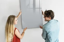 Wallfluent Tableau Aimanté 70x100 cm Couleur gris clair Marqueur noir D'organisation Mural* Pêle-Mêle Et Pense Bête