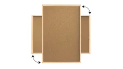 ALLboards Tableau en Liège avec Cadre en Bois 100x80cm* Pêle-Mêle Et Pense Bête