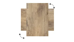 ALLboards Tableau Magnétique en Métal Motif Bois Tronc Cernes de Bois 90x60cm, MetalBoards pour tout type d'Aimants* Pêle-Mêle Et Pense Bête