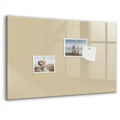 Discount Wallfluent Tableau Magnétique Mural Tulup 60x40 cm Couleur beige Panneau Mémo Décoratif