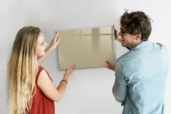 Discount Wallfluent Tableau Magnétique Mural Tulup 60x40 cm Couleur beige Panneau Mémo Décoratif