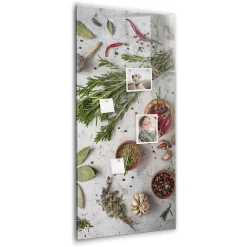 Wallfluent Tableau Magnétique Mural Tulup 60x120 cm Herbes Idéal Bureau Et Maison* Pêle-Mêle Et Pense Bête
