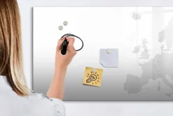 Wallfluent Tableau Magnétique Mural 120x60 cm Carte de l'europe Marqueur noir Panneau Mémo Décoratif* Pêle-Mêle Et Pense Bête