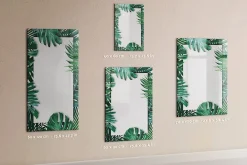 Hot Wallfluent Tableau Magnétique Mural 60x90 cm Cadre monstera Marqueur noir Panneau Mémo Décoratif