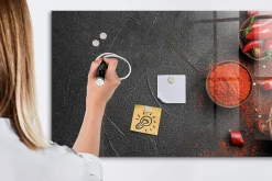 Hot Wallfluent Tableau Magnétique Mural 120x60 cm Poivrons rouges Marqueur blanc Idéal Bureau Et Maison