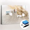 Wallfluent Tableau Magnétique Mural 90x60 cm Farine Marqueur noir Idéal Bureau Et Maison* Pêle-Mêle Et Pense Bête