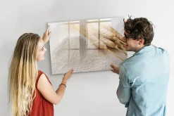 Wallfluent Tableau Magnétique Mural 90x60 cm Farine Marqueur noir Idéal Bureau Et Maison* Pêle-Mêle Et Pense Bête