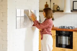 Wallfluent Tableau Magnétique Mural 90x60 cm Farine Marqueur noir Idéal Bureau Et Maison* Pêle-Mêle Et Pense Bête