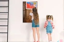 Wallfluent Tableau Magnétique Mural 60x90 cm Vieux bois Marqueur blanc Idéal Bureau Et Maison* Pêle-Mêle Et Pense Bête