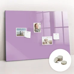 Wallfluent Tableau Magnétique Tulup 100x70 cm Couleur lilas Mémos & Organisation* Pêle-Mêle Et Pense Bête