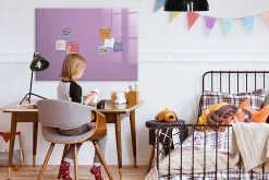 Wallfluent Tableau Magnétique Tulup 100x70 cm Couleur lilas Mémos & Organisation* Pêle-Mêle Et Pense Bête